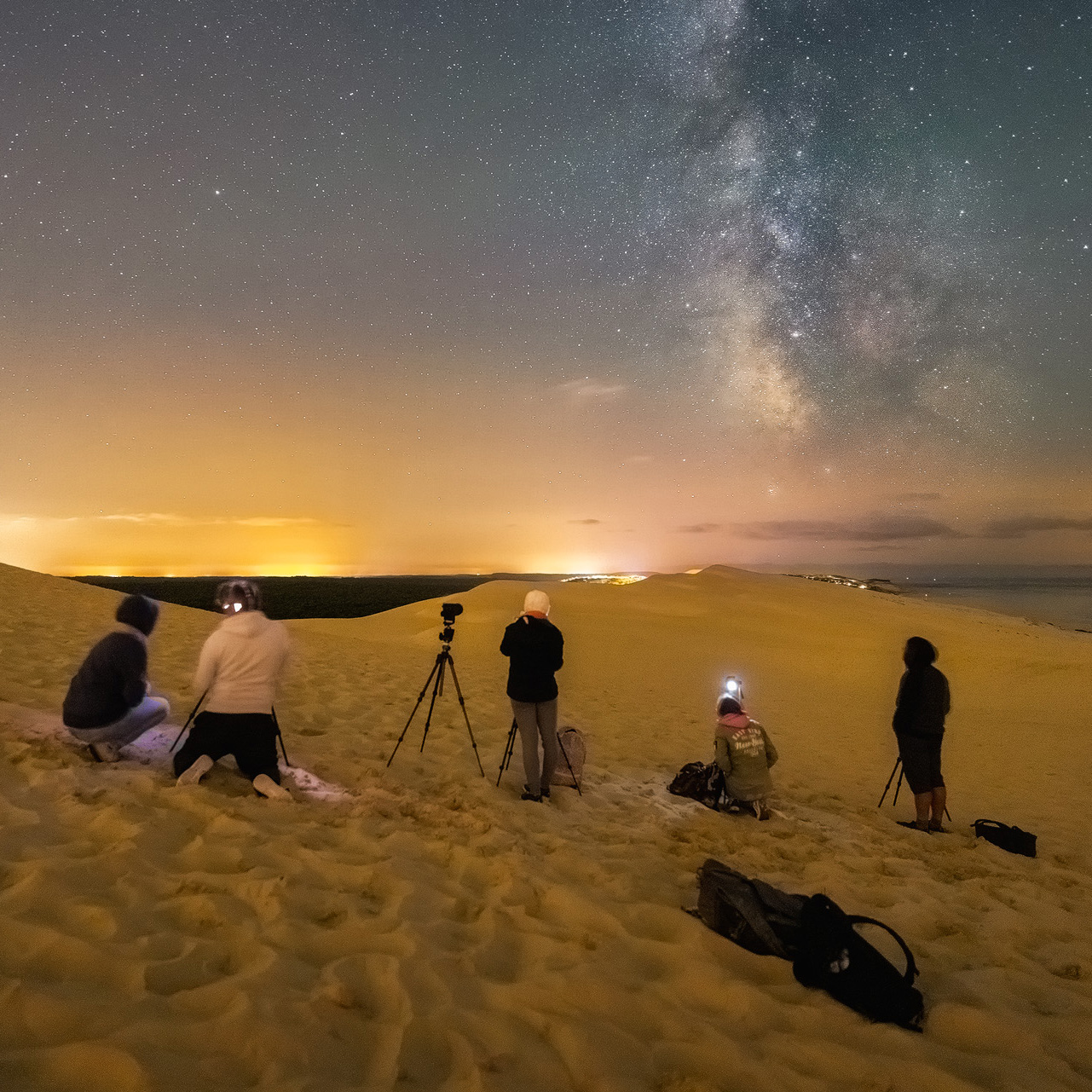 Cours collectif pour la voie lactée Dune du Pilat 2021