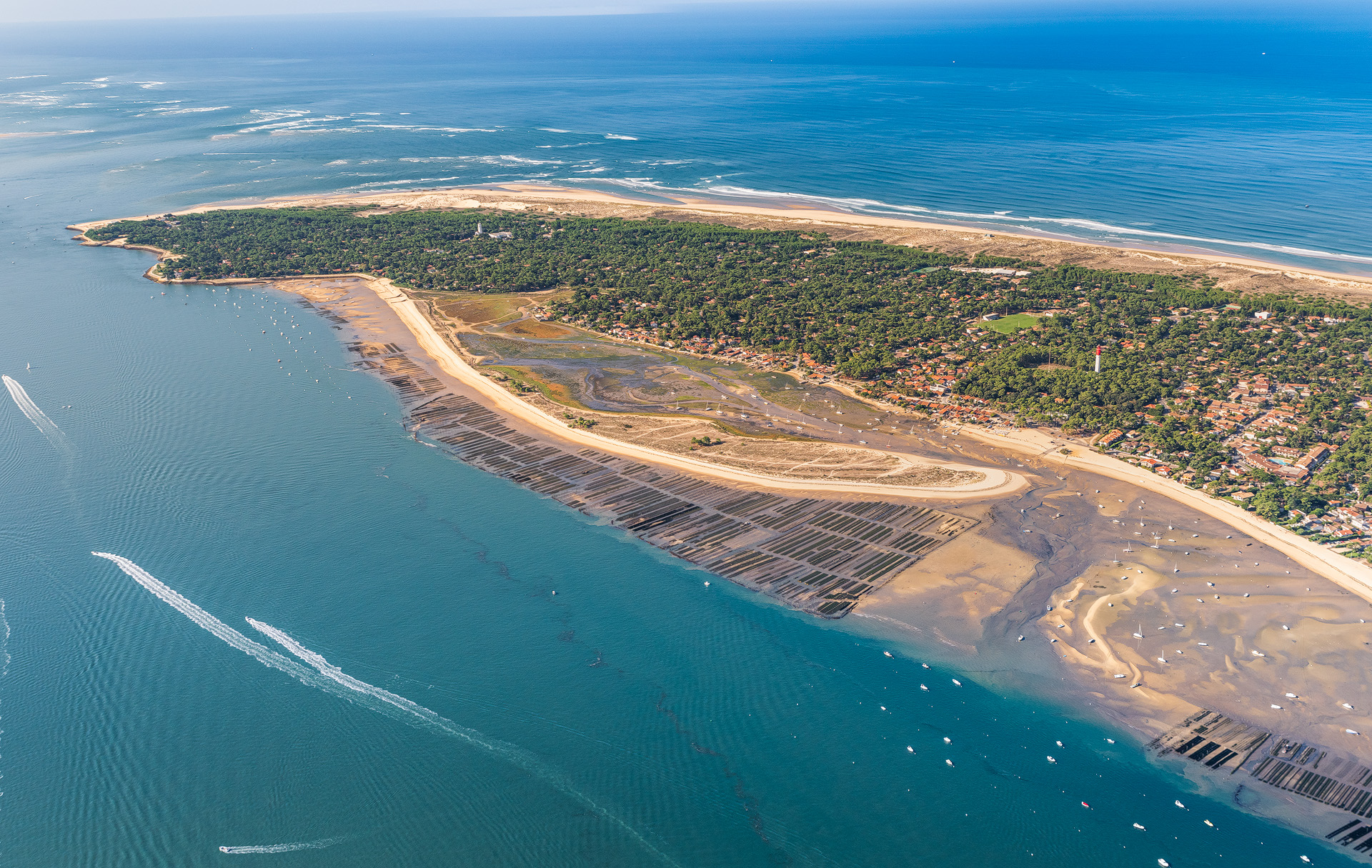 La Conche du Mimbeau au Cap Ferret à 24mm