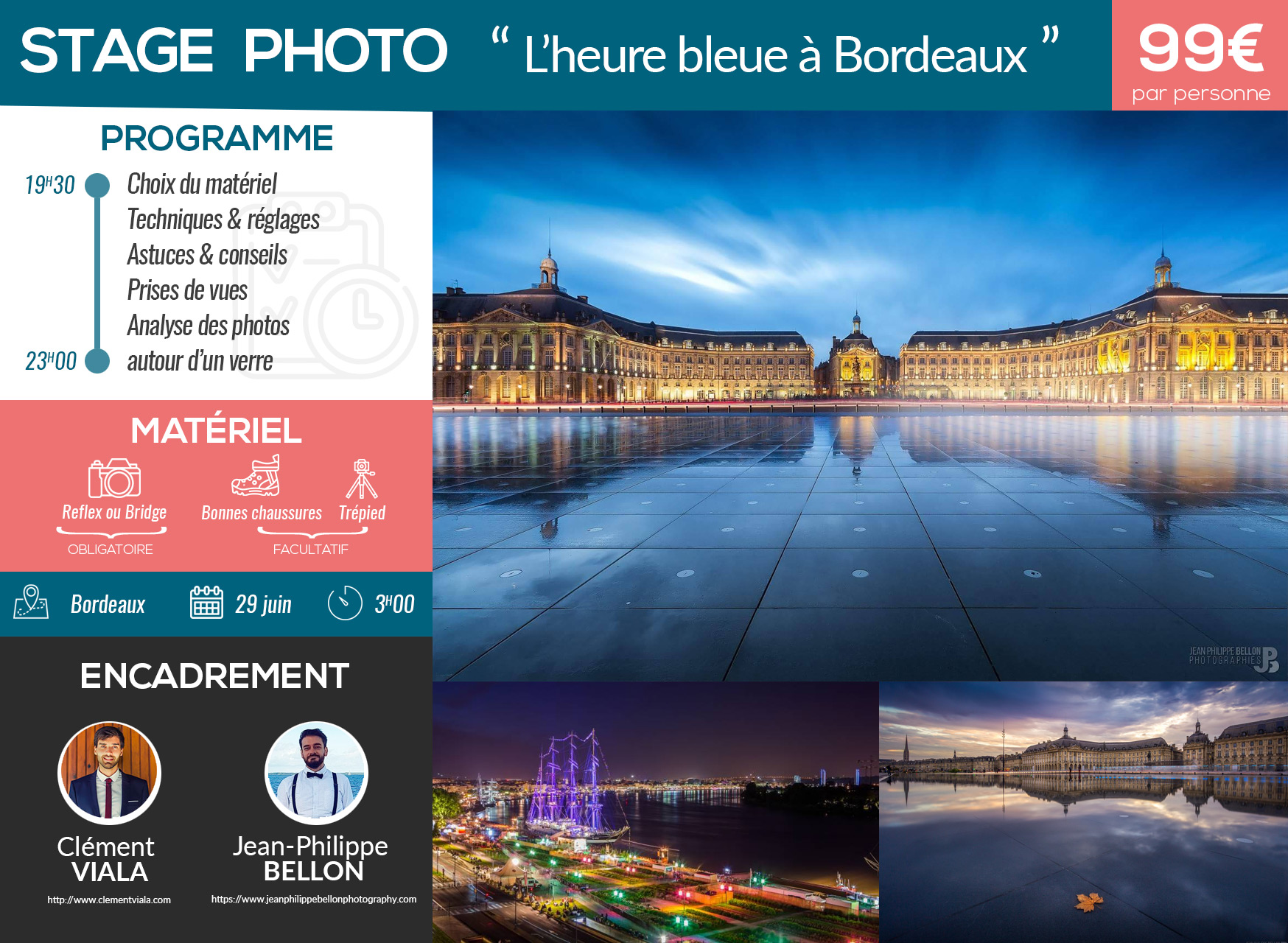 Cours photo : photo de ville à l'heure bleue, circuit photo à Bordeaux #1
