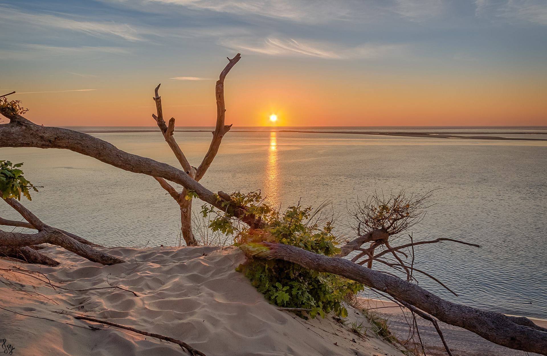 Coucher de soleil sur la Dune du Pilat