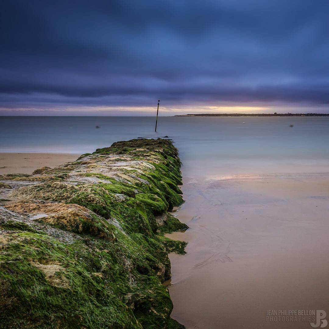 Coucher de soleil sur la pointe du Cap Ferret depuis le Pyla