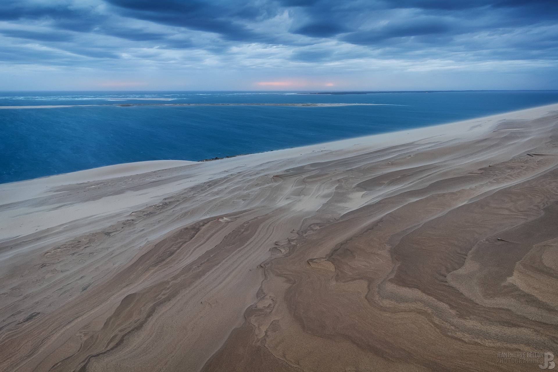 Dune du Pilat après la tempête qui l'a balayé