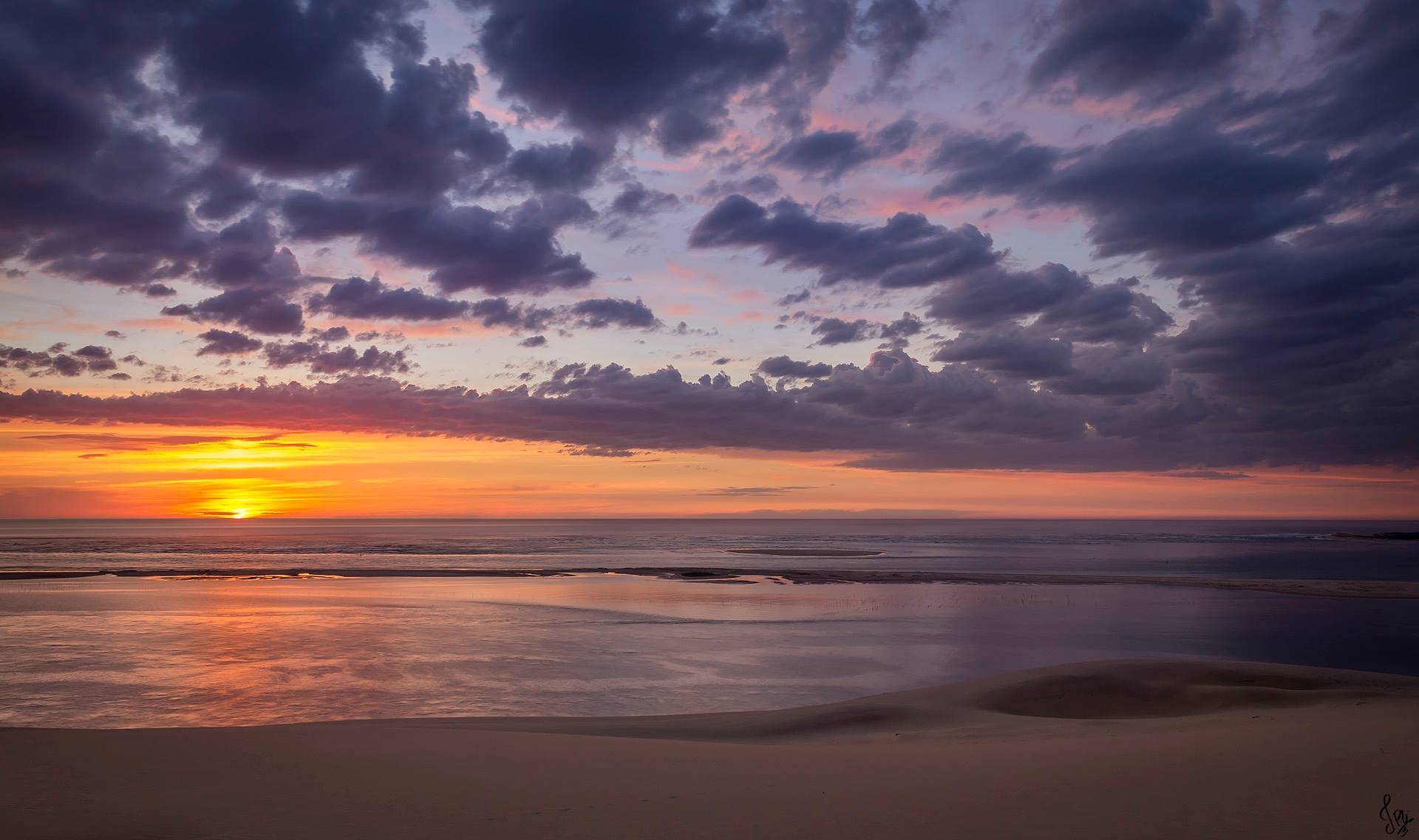 Plus beau coucher de soleil vu depuis la Dune du Pilat