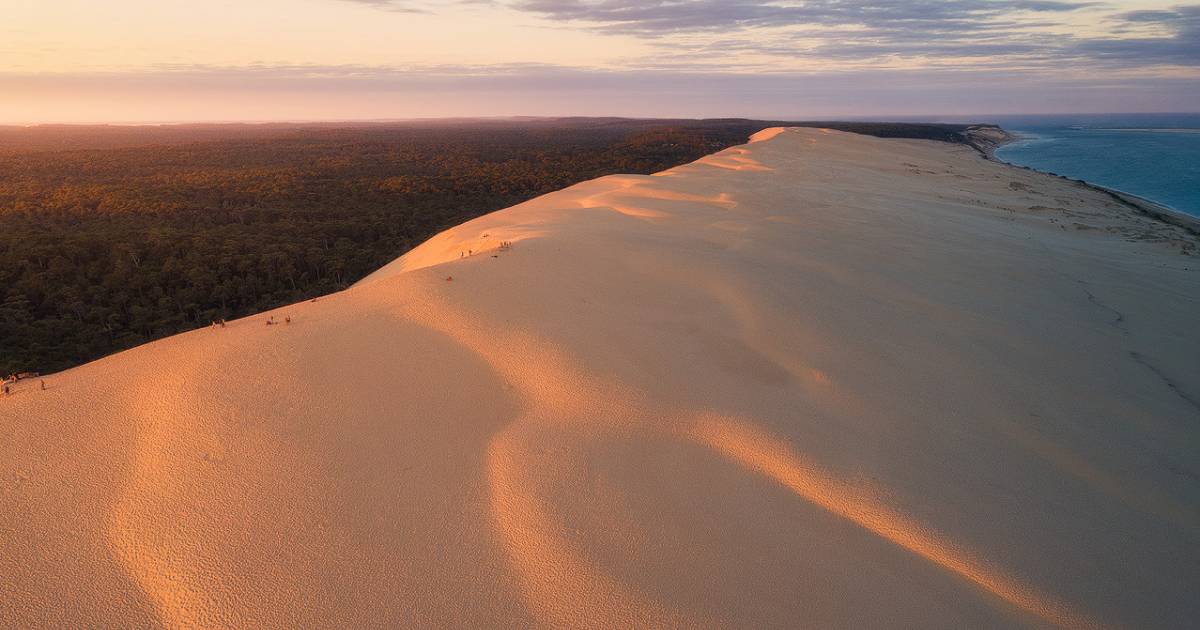 Photo : Quand le soleil irradie la Dune du Pilat - Bassin d'Arcachon