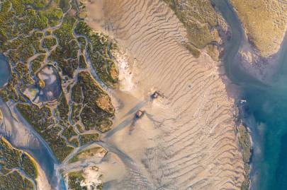 Photo de Île aux oiseaux - Au dessus des cabanes tchanquées