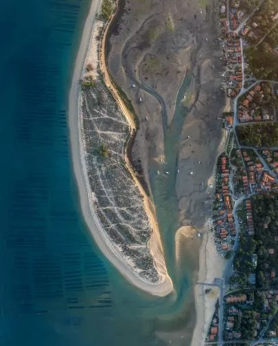 Photo de Cap Ferret - Le Mimbeau vu du ciel