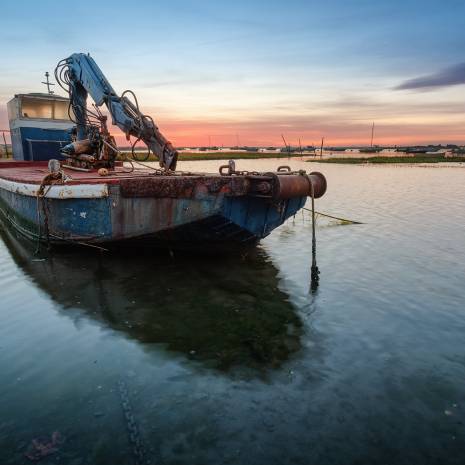 La plate, bateau typique des ostréiculteurs du Bassin
