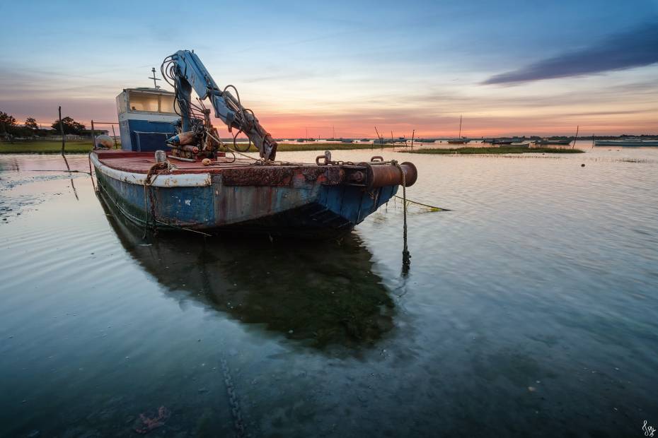 La plate, bateau typique des ostréiculteurs du Bassin