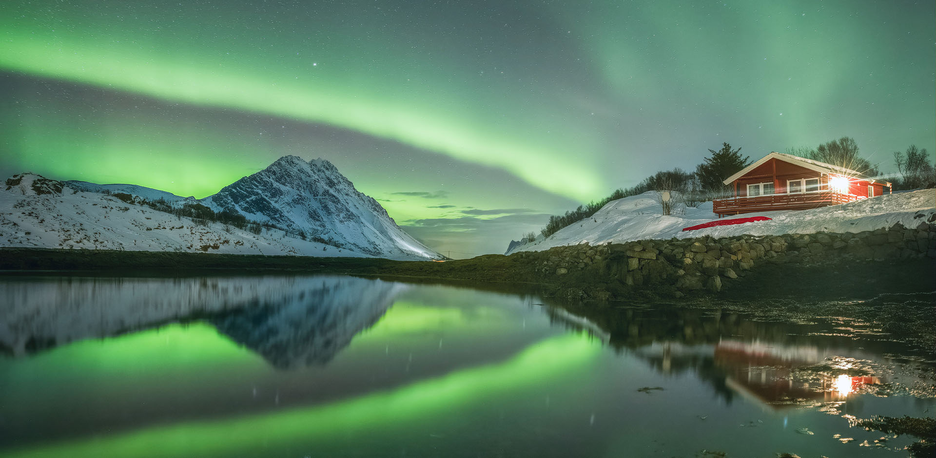 Aurore boréale aux îles Lofoten - Clément Viala